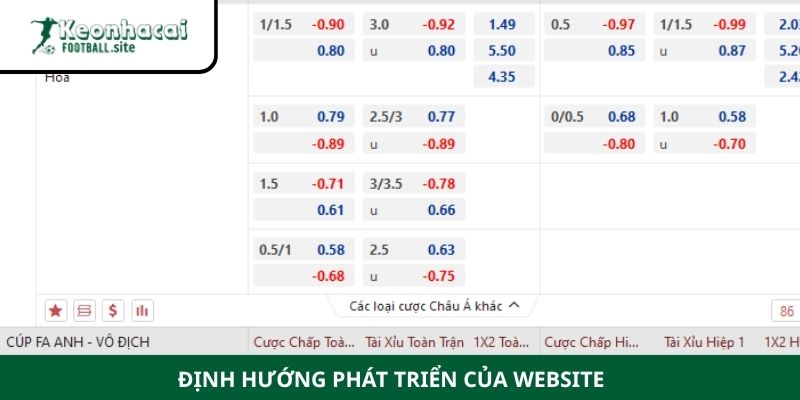 gioi thieu 4 Định hướng phát triển của website